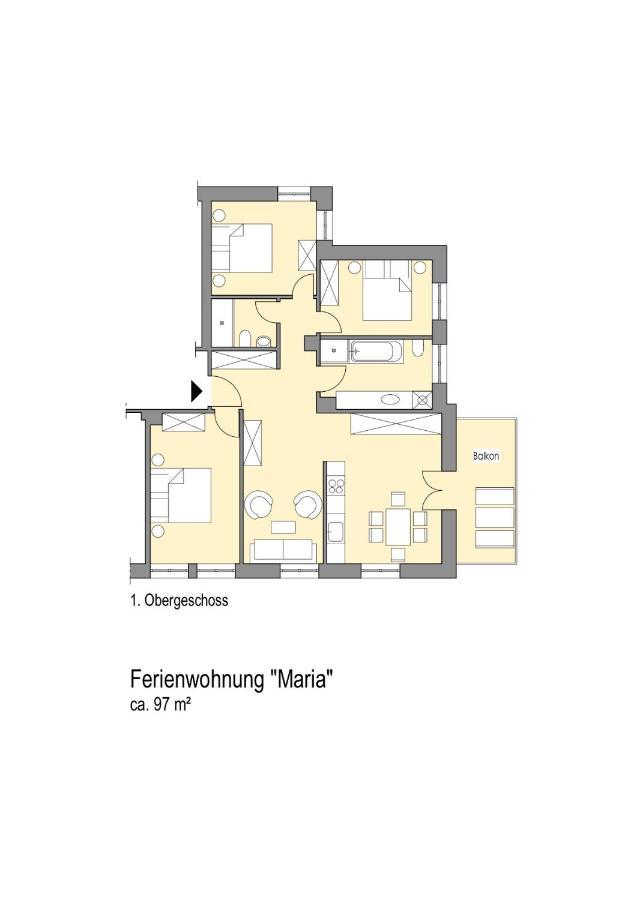 דירות Papstdorf Altes Pfarrhaus מראה חיצוני תמונה